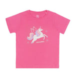 Unicorn Castle Kids T-shirt (Pink)