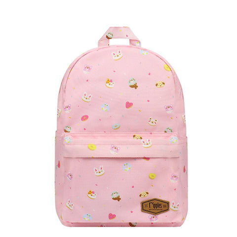 Animal Donuts Mid Sized Kids School Backpack